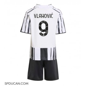 Dječji Nogometni Dres Juventus Dusan Vlahovic #9 Domaci 2025-26 Kratak Rukav (+ Kratke hlače)